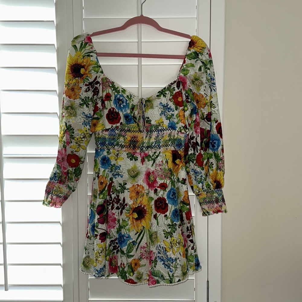 Alice + Olivia, Crawford puff sleeve dress, size 4